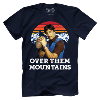 T-shirt Premium Mens Shirt / Navy / XS Over Them Mountains