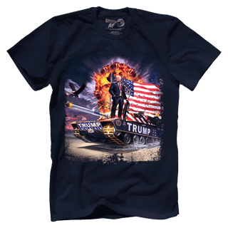 Dye-Sub Premium Mens Shirt / Navy / XS Trump Tank (Zoom)