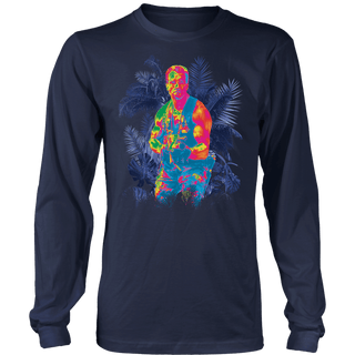 T-shirt Mens Long Sleeve / Navy / S Predator Vision V1