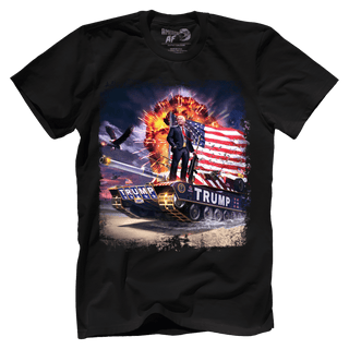 Dye-Sub Premium Mens Shirt / Black / XS Trump Tank (Zoom)