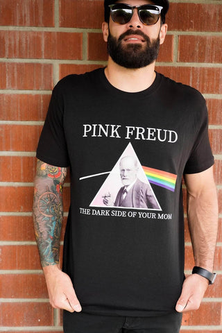 T-shirt Pink Freud - Dark Side of Your Mom (parody)