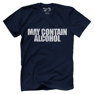 T-shirt Premium Mens Shirt / Navy / XS May Contain Alcohol