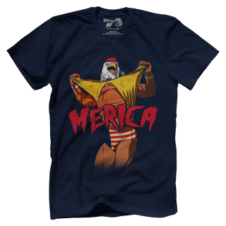 T-shirt Premium Mens Shirt / Navy / 5XL Merica Hogan